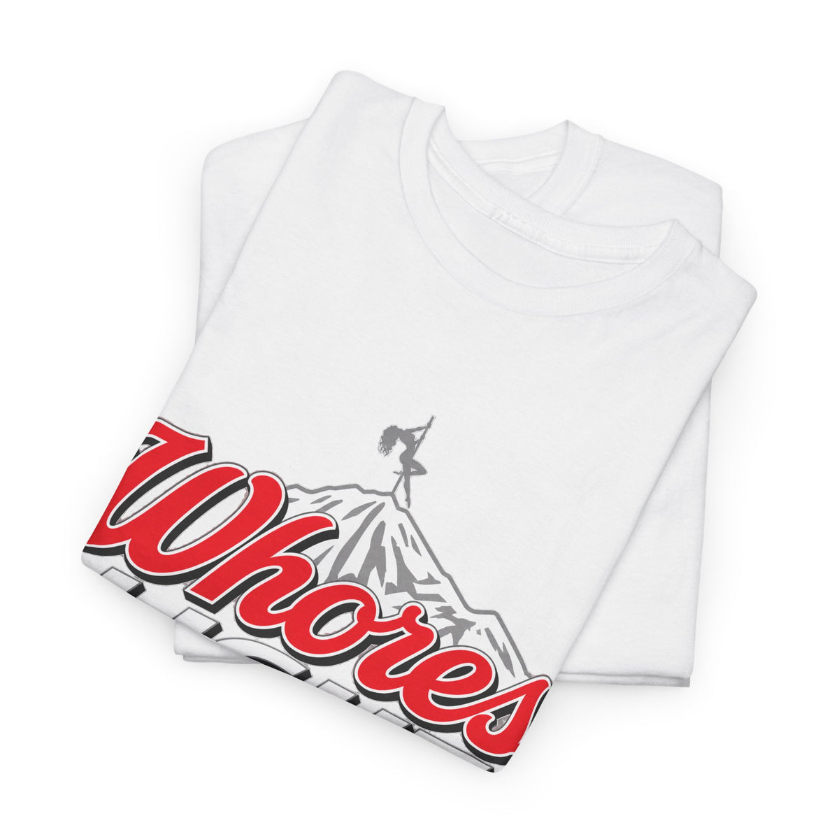 Graphic Tee — "Whores Light" Retro Logo T-Shirt