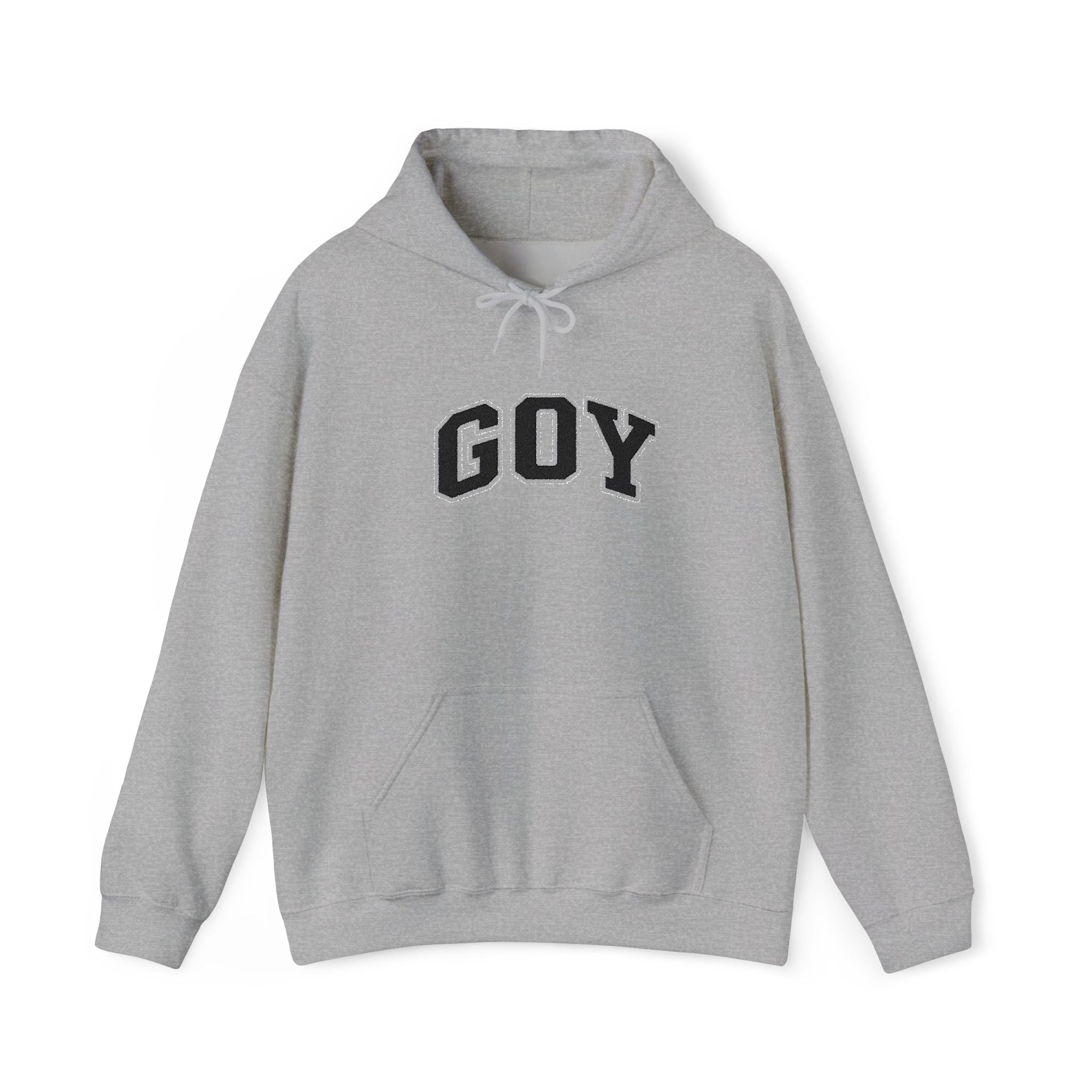 Goy Hoodie — Vintage Varsity Lettering Sweatshirt